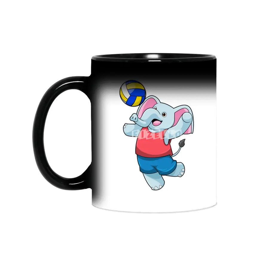Elephant as Volleyball player with Volleyball Sihirli Kupa