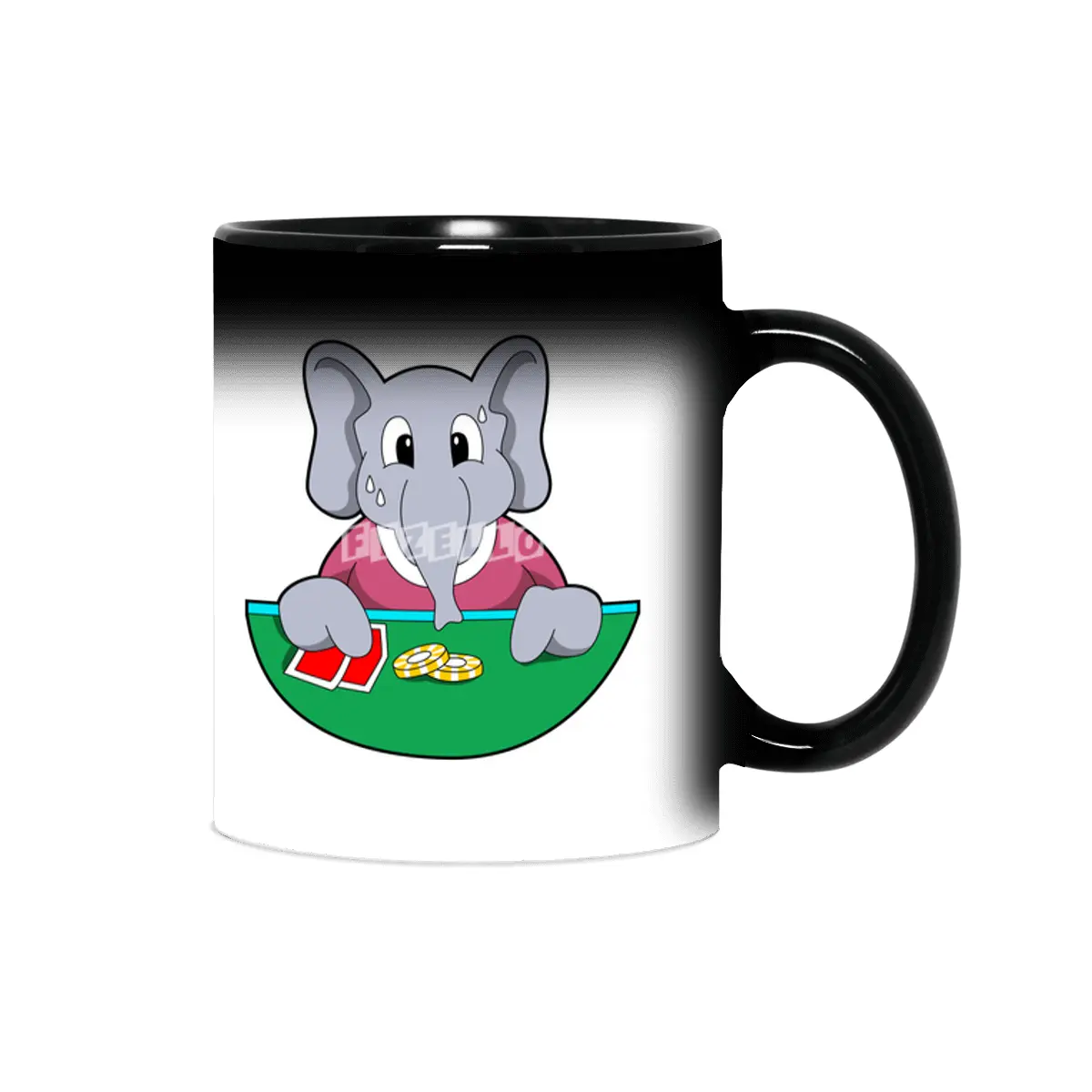 Elephant at Poker with Cards Sihirli Kupa