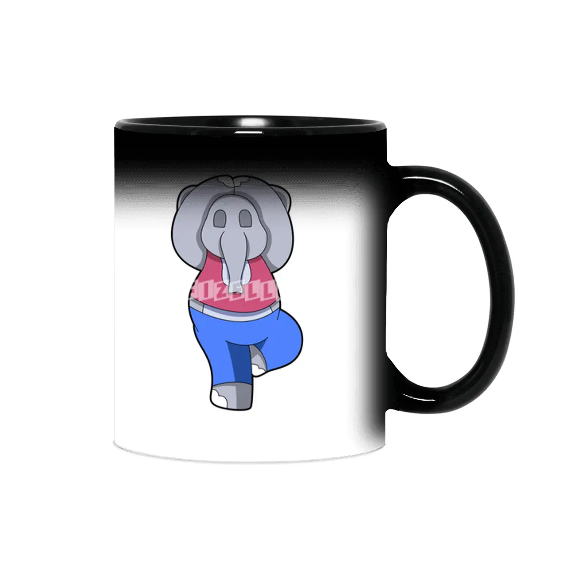 Elephant at Yoga in Standing Sihirli Kupa