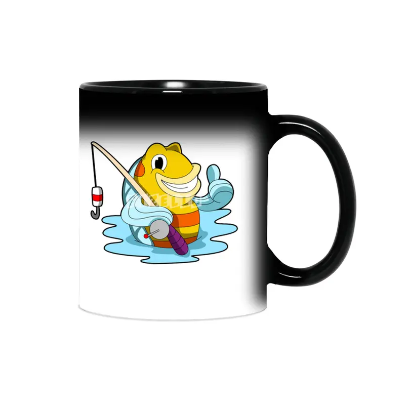 Fish with Fishing rod in Water Sihirli Kupa