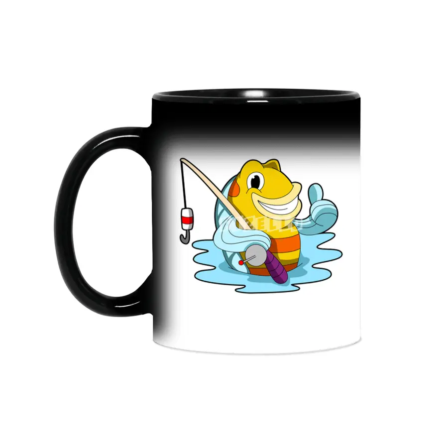 Fish with Fishing rod in Water Sihirli Kupa