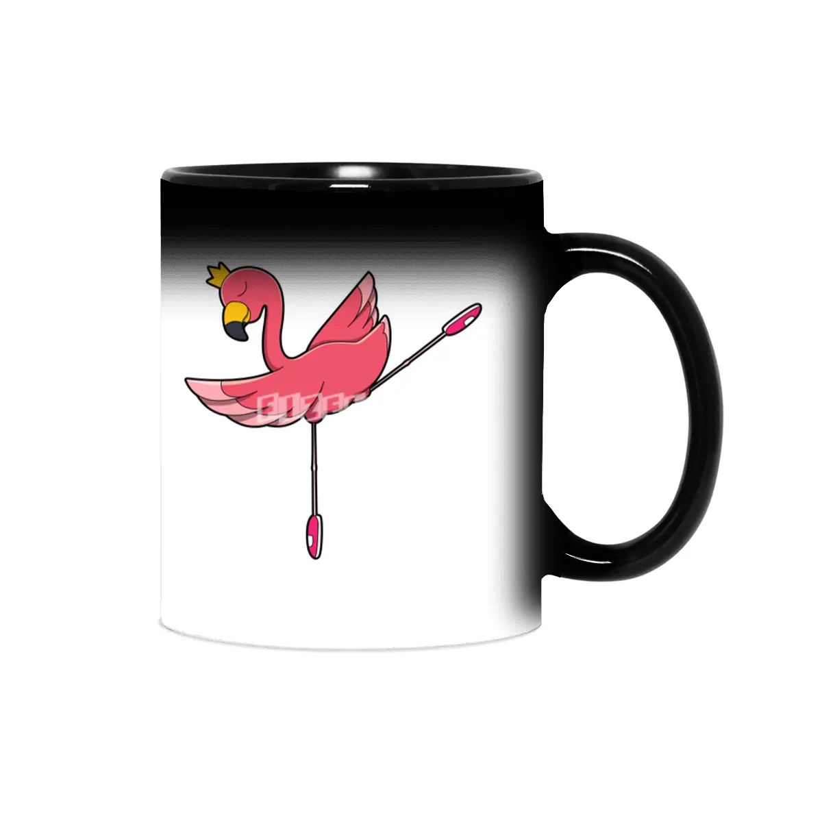 Flamingo as Ballerina at Ballet with Crown Sihirli Kupa
