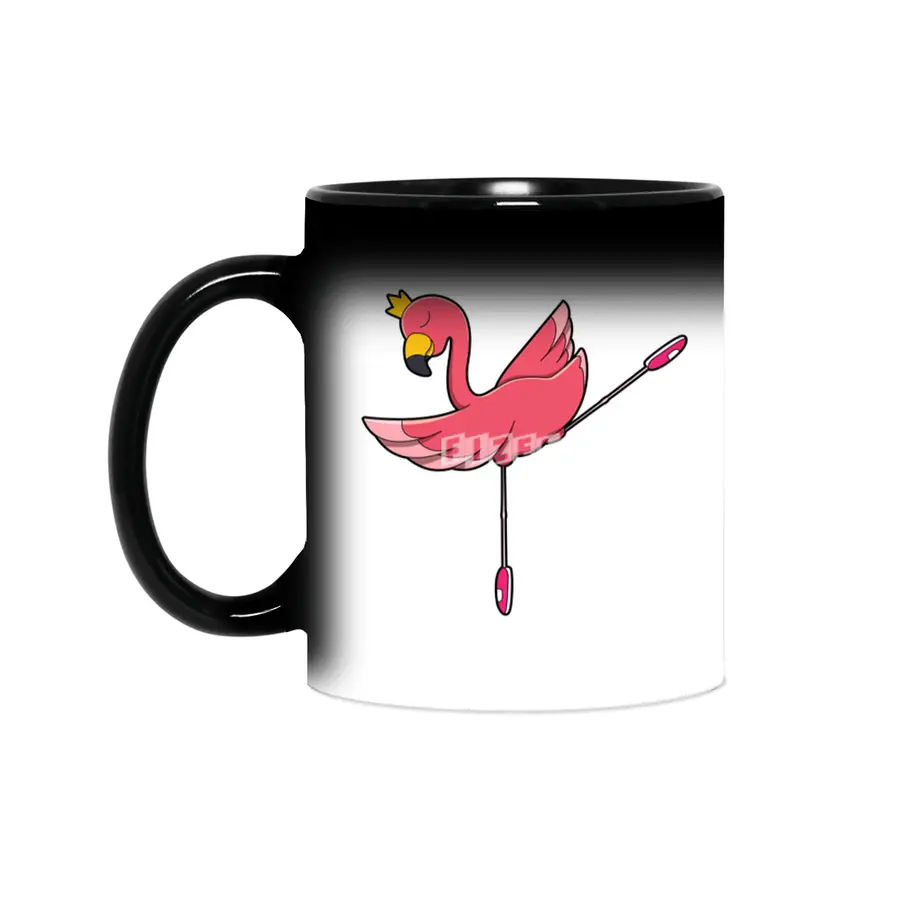 Flamingo as Ballerina at Ballet with Crown Sihirli Kupa
