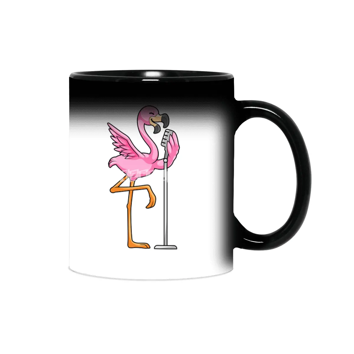 Flamingo at Singing with Microphone Sihirli Kupa