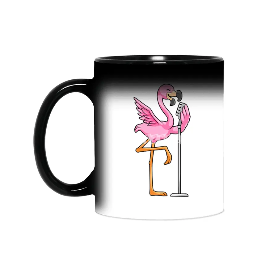 Flamingo at Singing with Microphone Sihirli Kupa