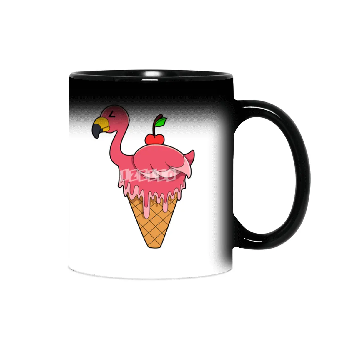 Flamingo with Waffle ice cream & Apple Sihirli Kupa