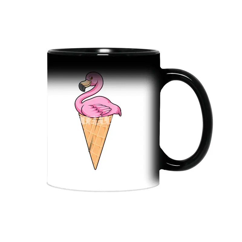 Flamingo with Waffle of Ice cream Sihirli Kupa