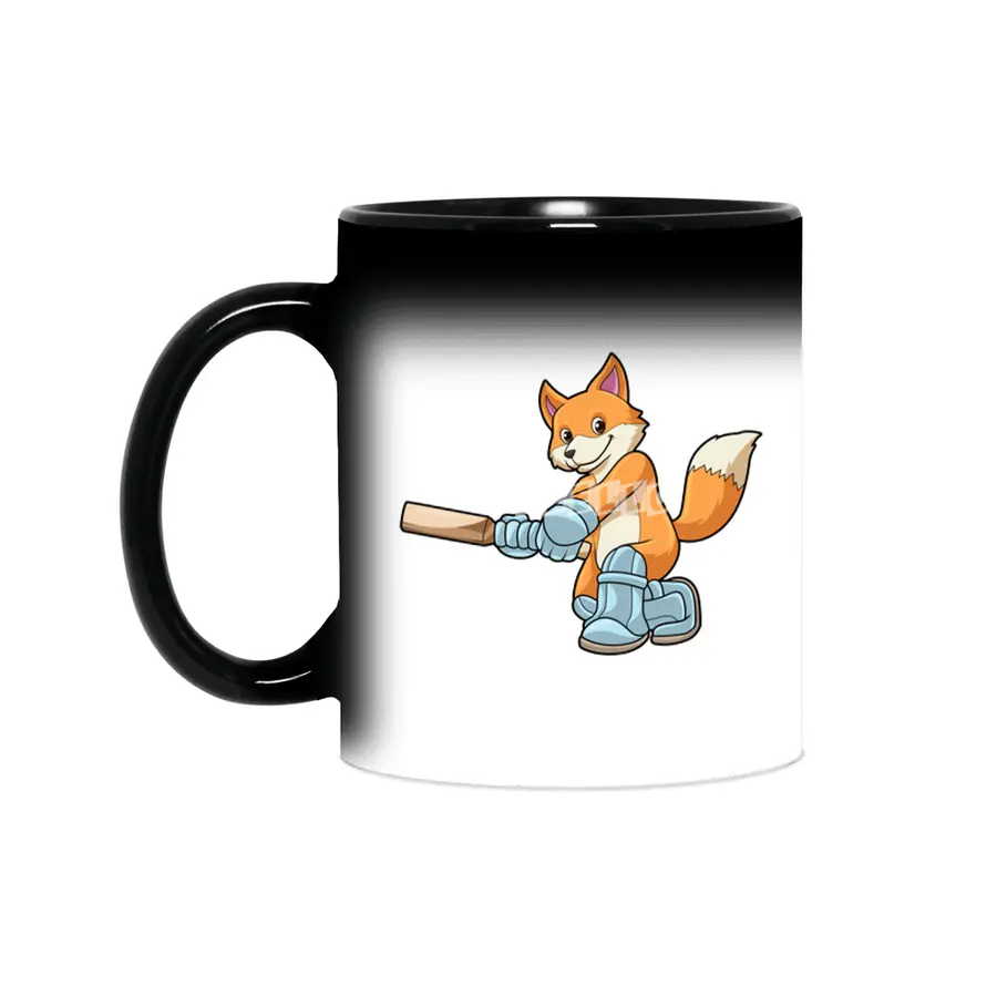 Fox as Batsman with Cricket bat Sihirli Kupa