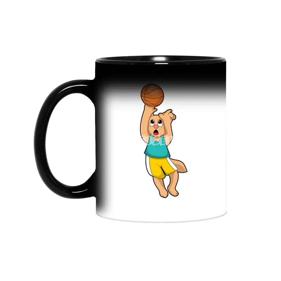 Cat at Basketball Sports Sihirli Kupa