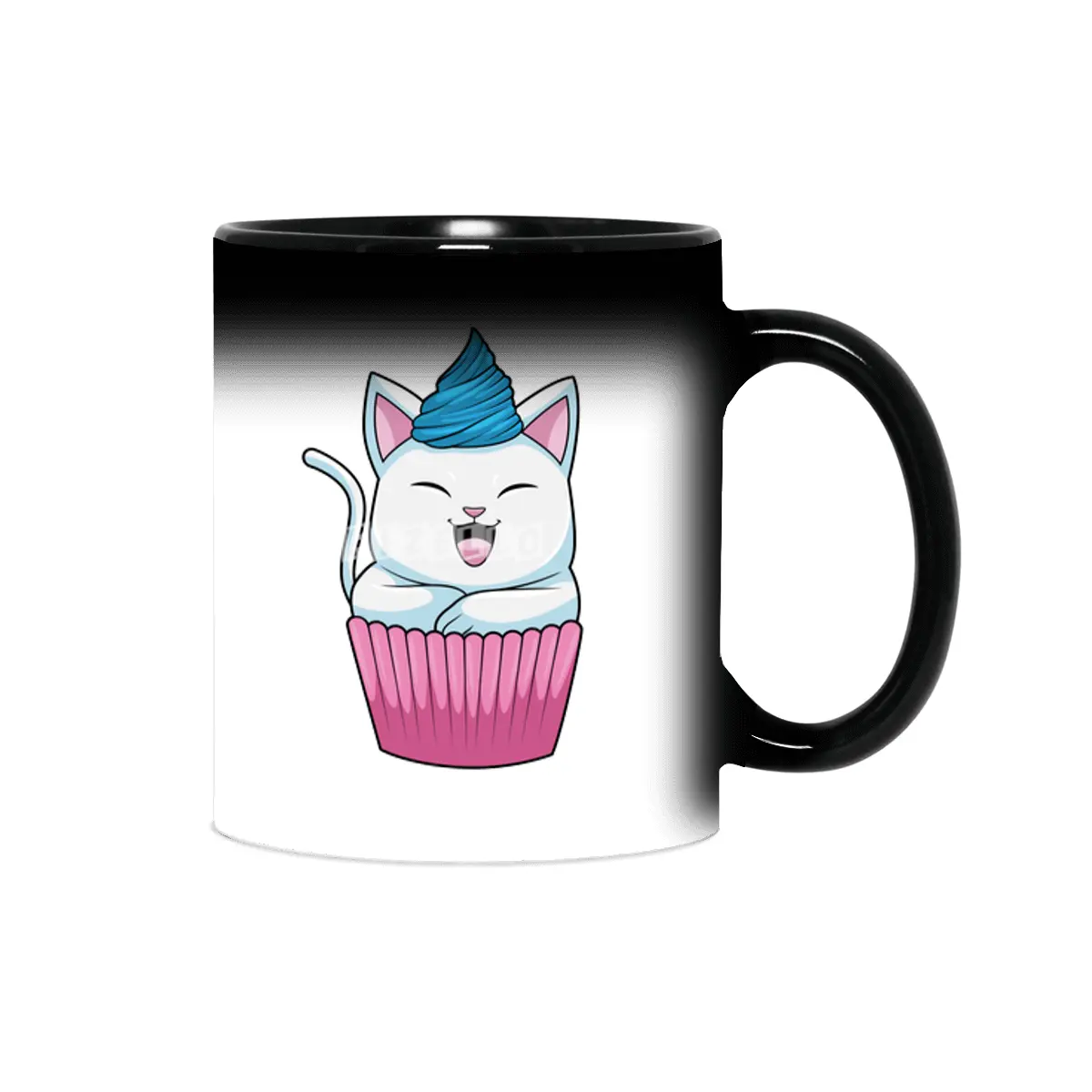 Cat Eating Muffin Sihirli Kupa