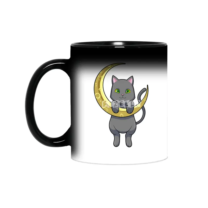 Cat Night Moon Sihirli Kupa