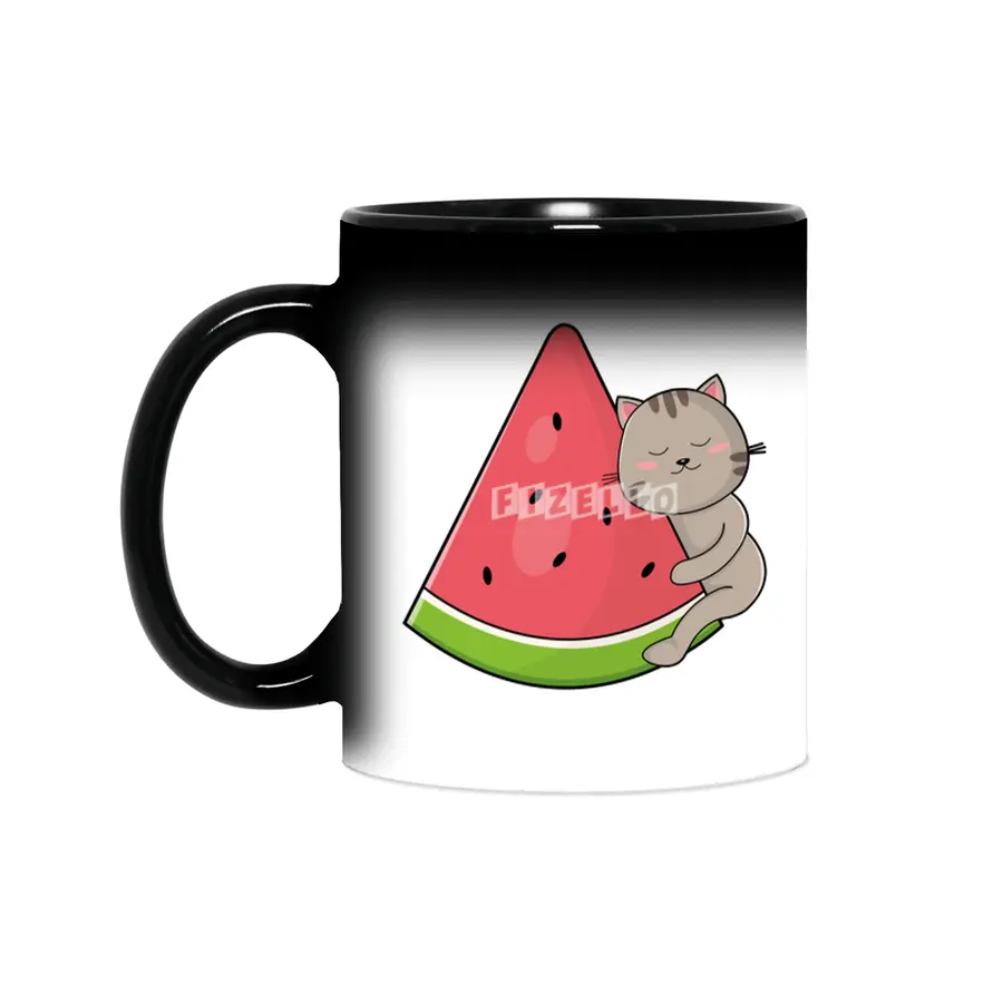 Cat with Watermelon Sihirli Kupa