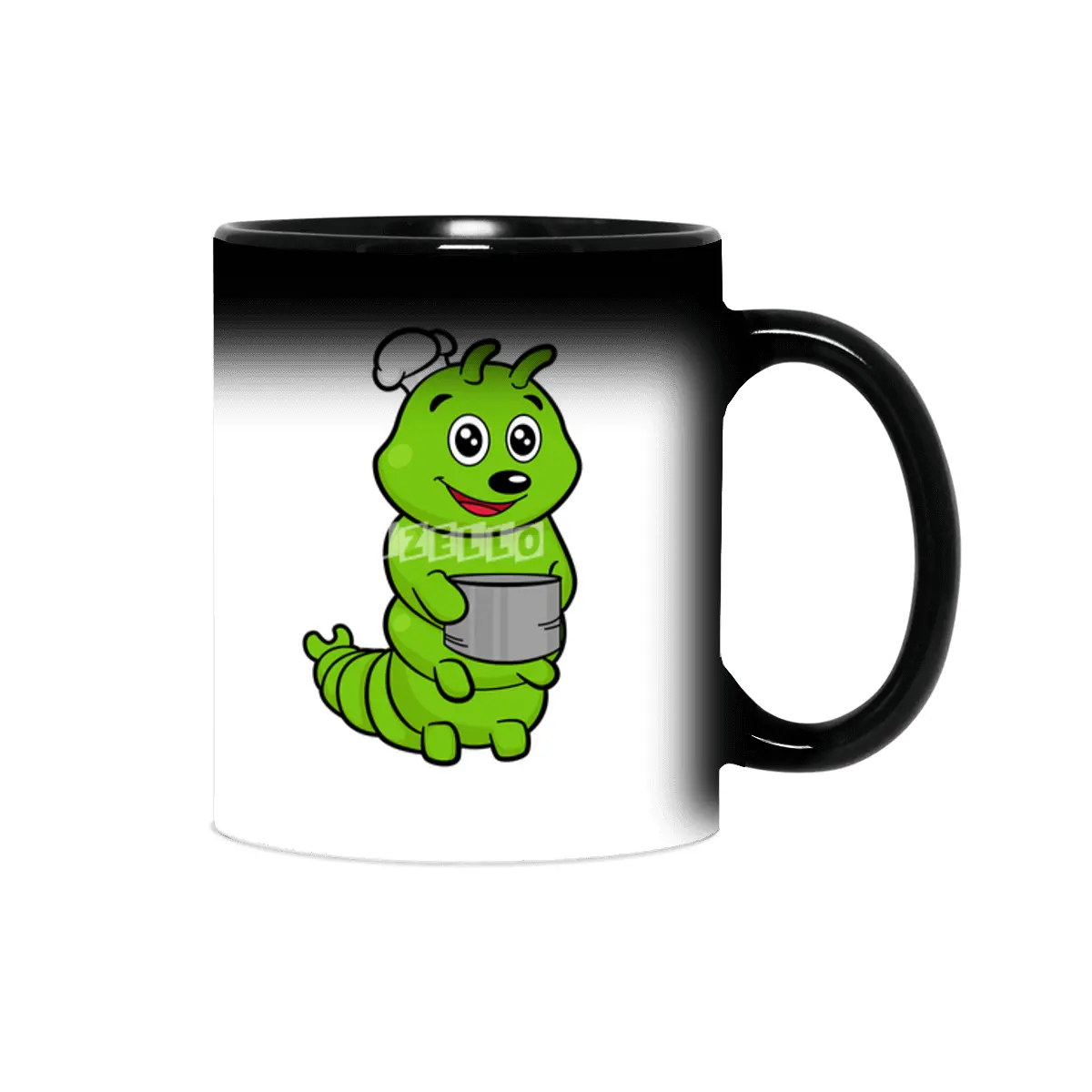 Caterpillar as Cook with Cooking pot Sihirli Kupa