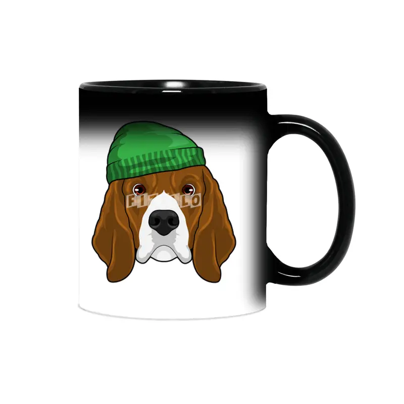 Dog with Beanie Sihirli Kupa