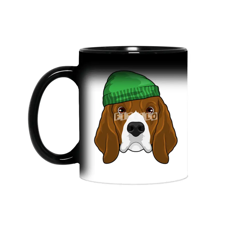 Dog with Beanie Sihirli Kupa