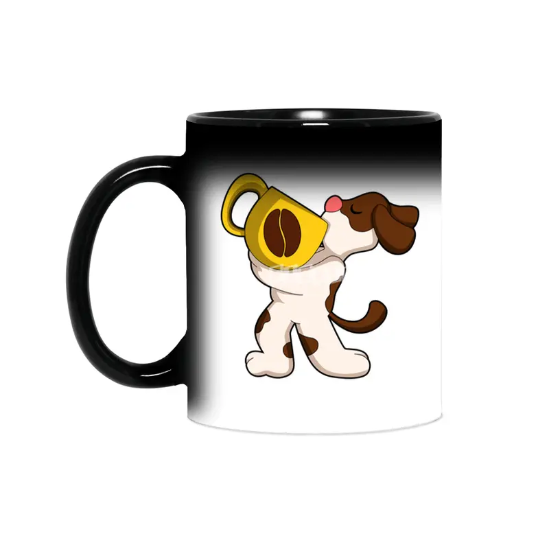 Dog with Cup of Coffee Sihirli Kupa