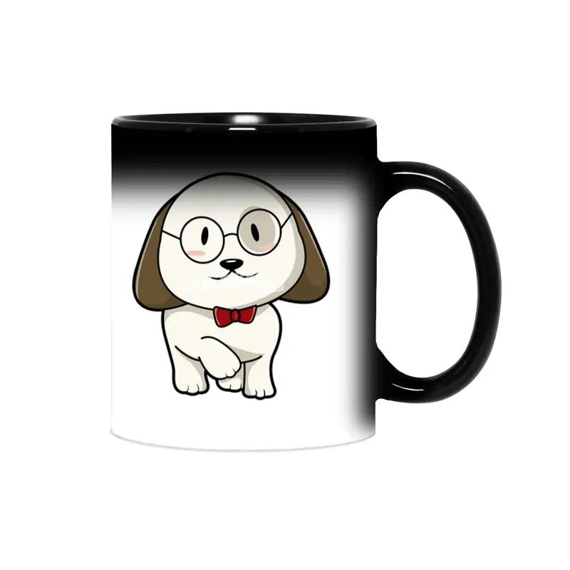 Dog with Tie & Glasses Sihirli Kupa