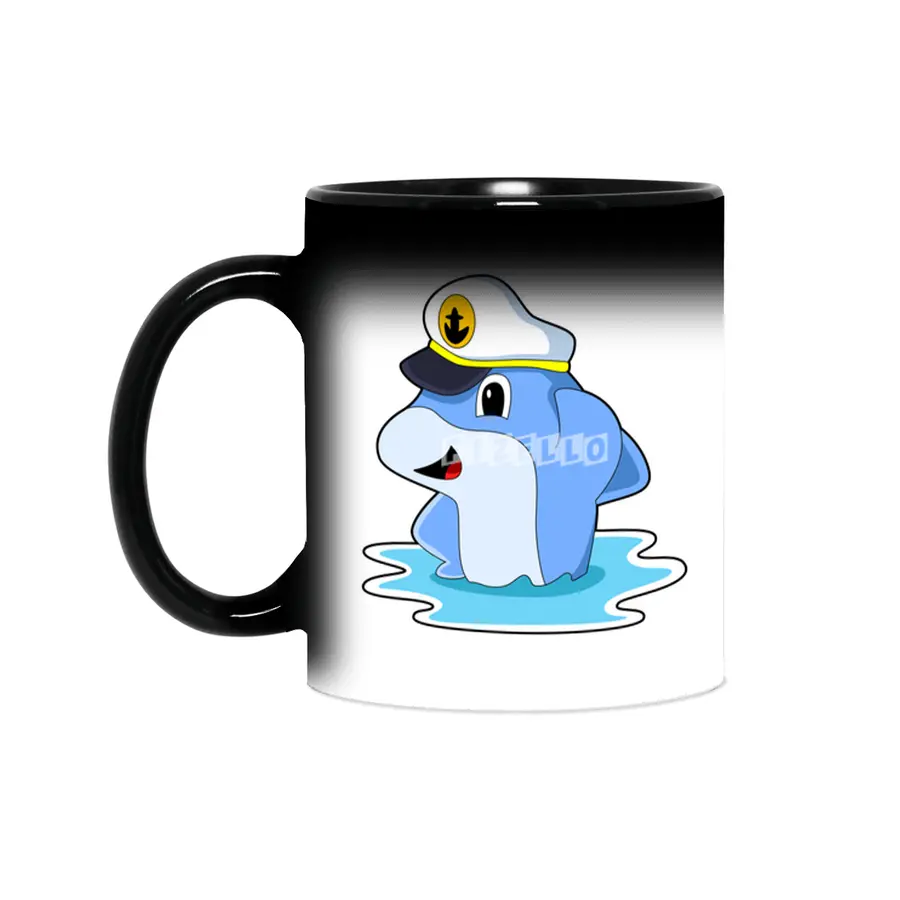 Dolphin as Captain with Hat Sihirli Kupa