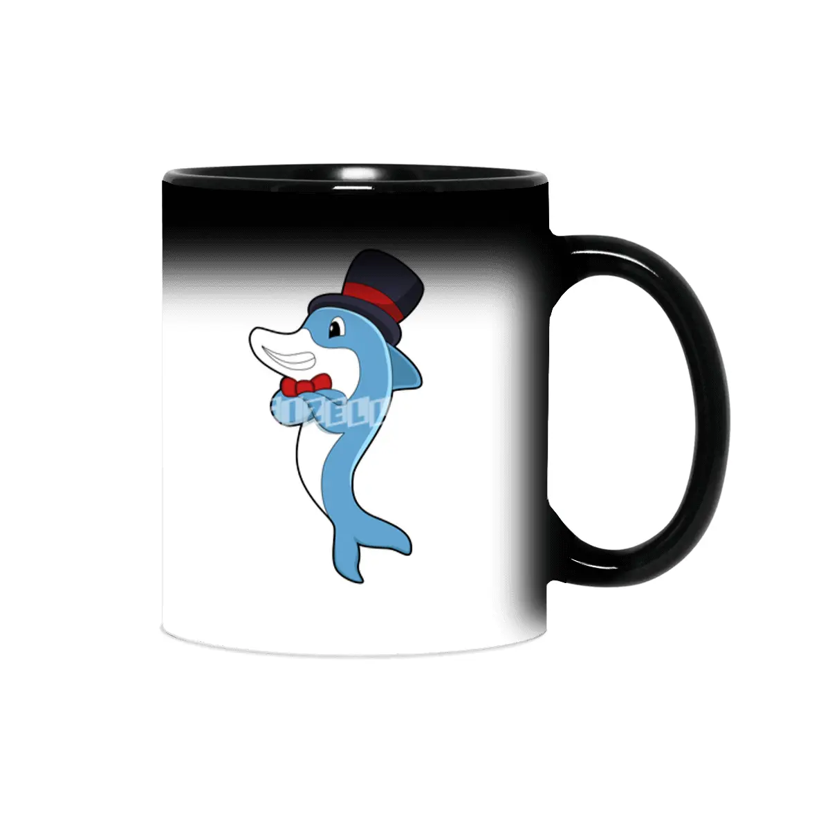 Dolphin as Gentleman with Hat Sihirli Kupa