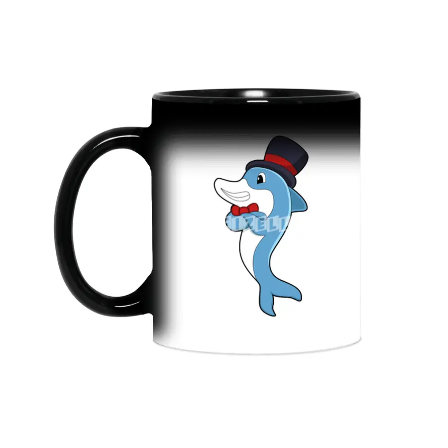 Dolphin as Gentleman with Hat Sihirli Kupa