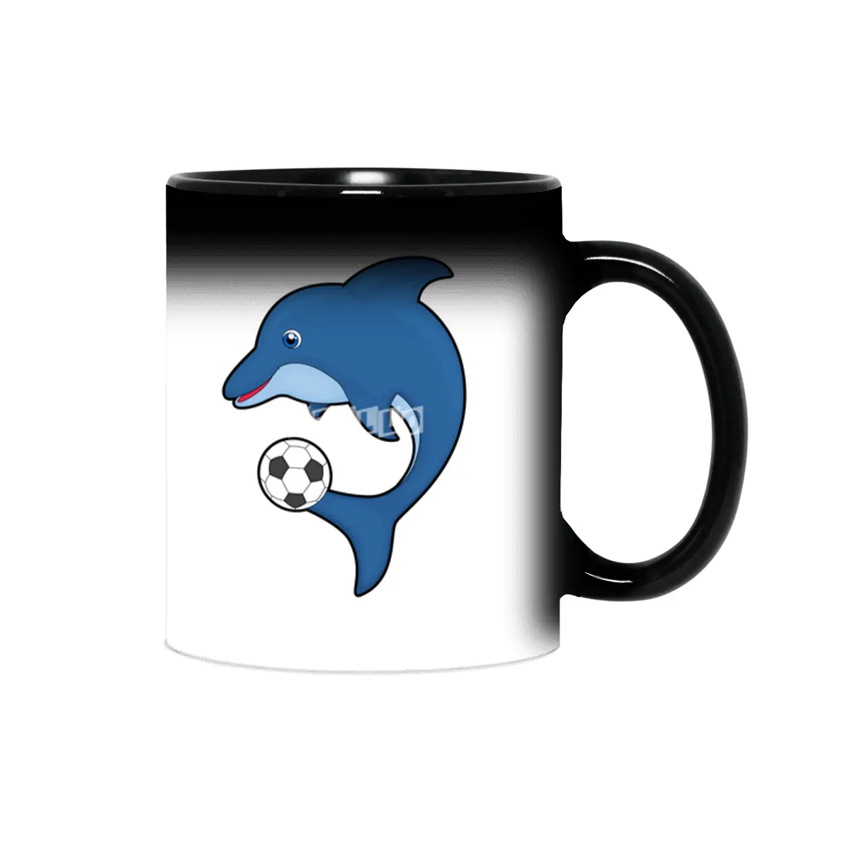 Dolphin as Soccer player with Soccer ball Sihirli Kupa