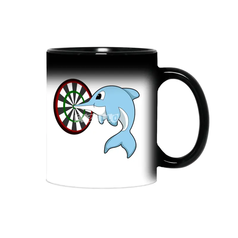 Dolphin at Darts with Dartboard Sihirli Kupa