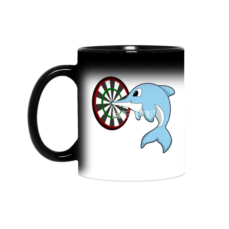 Dolphin at Darts with Dartboard Sihirli Kupa