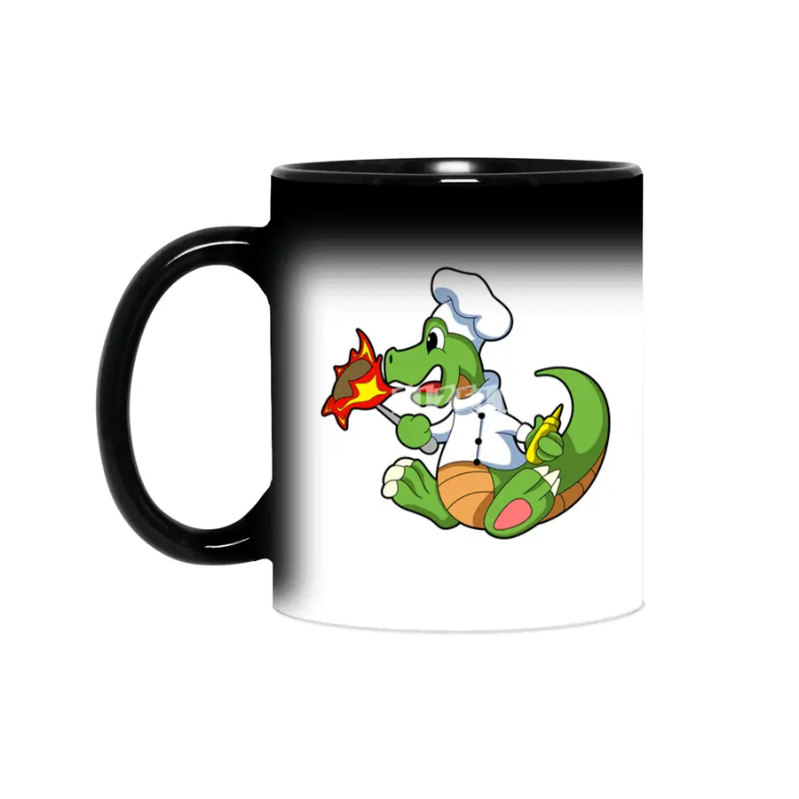 Dragon as Chef  with Cooking apron Sihirli Kupa