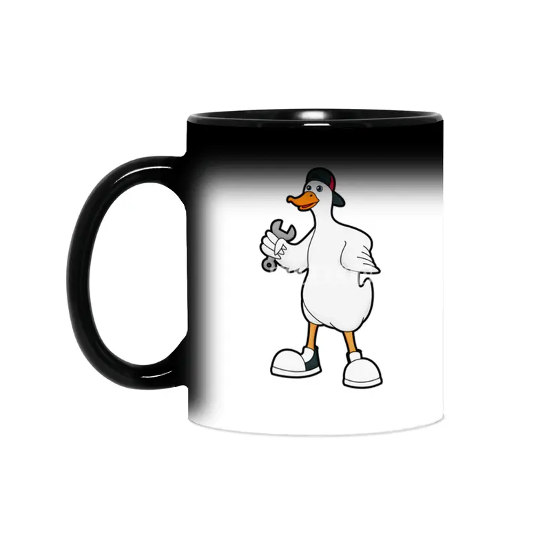 Duck as Craftsman with Tool & Cap Sihirli Kupa