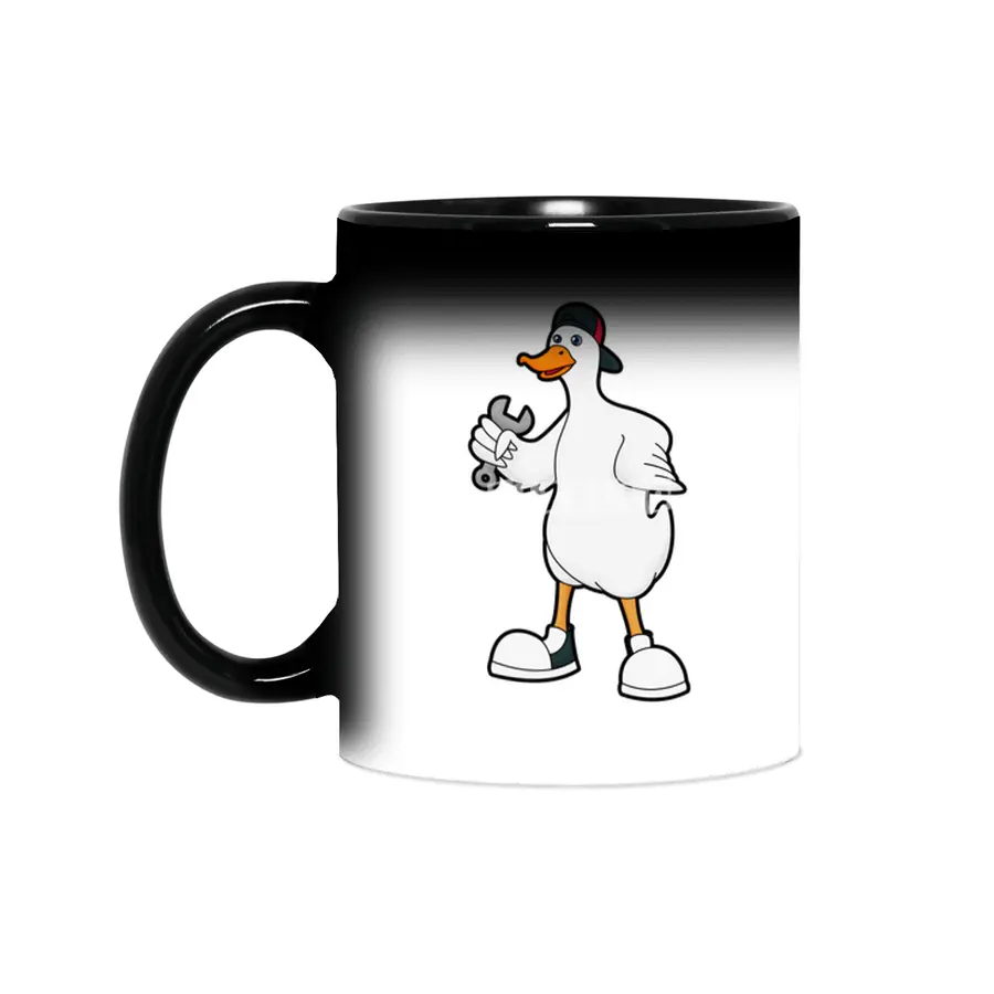 Duck as Craftsman with Tool & Cap Sihirli Kupa