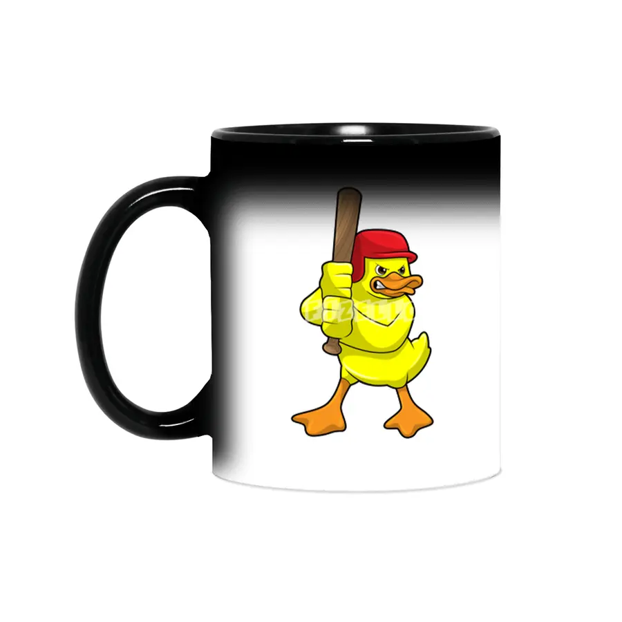 Duck at Baseball with Baseball bat & Cap Sihirli Kupa