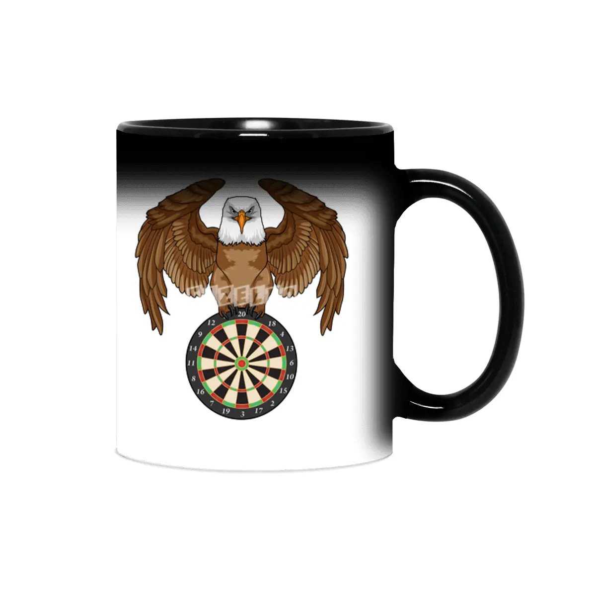 Eagle at Darts with Dartboard Sihirli Kupa