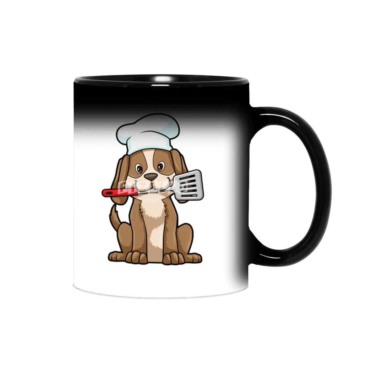 Dog as Cook with Chef's hat & Spatula Sihirli Kupa