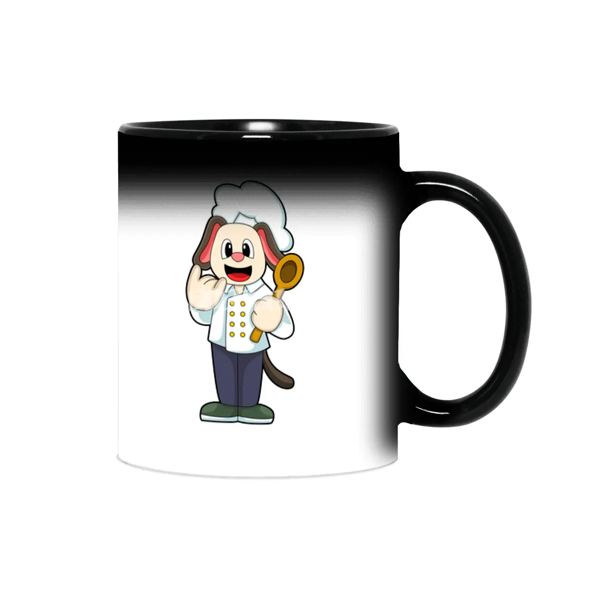 Dog as Cook with Wooden spoon & Cooking apron Sihirli Kupa