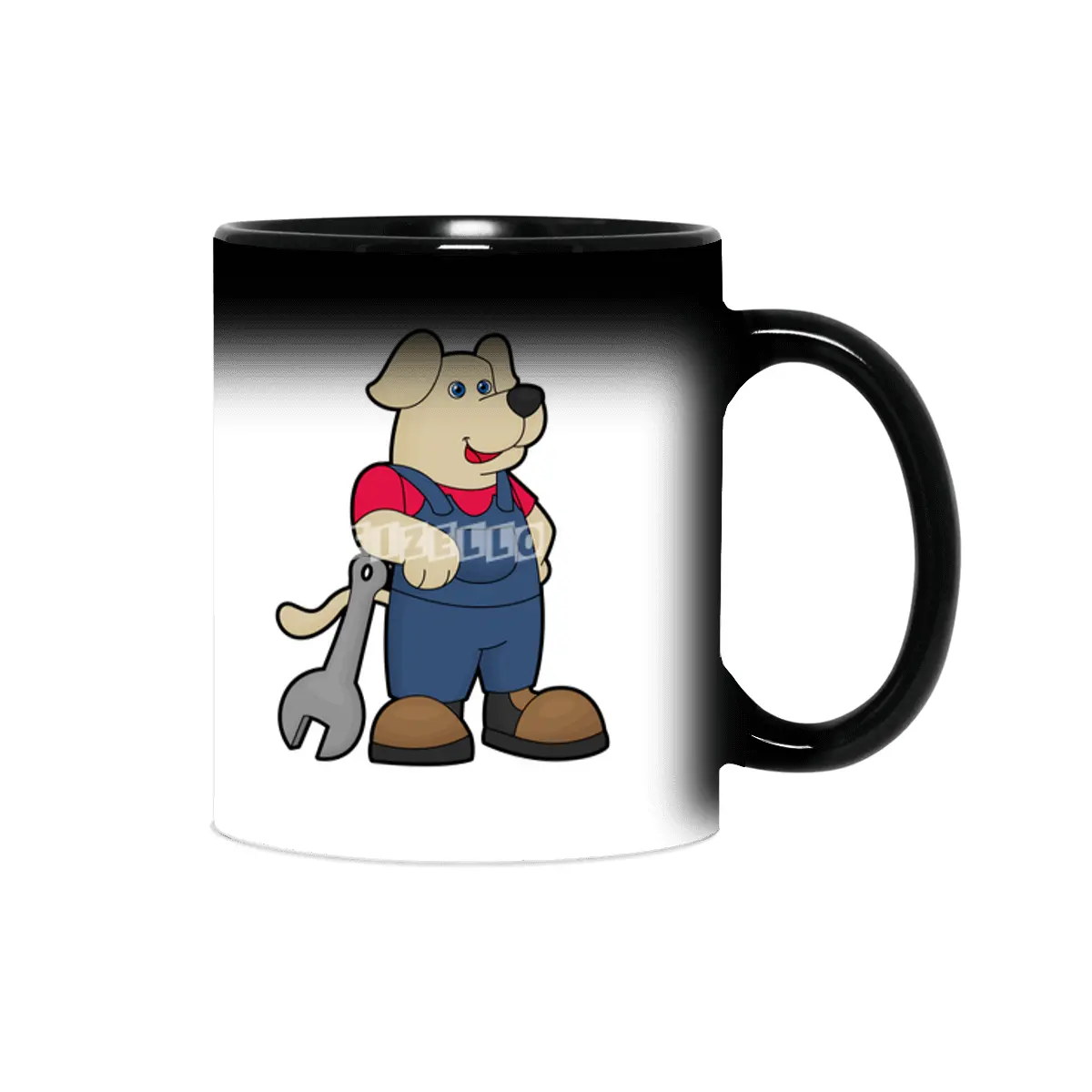 Dog as Mechanic with Wrench Sihirli Kupa
