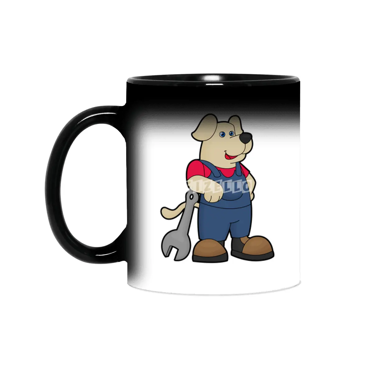 Dog as Mechanic with Wrench Sihirli Kupa