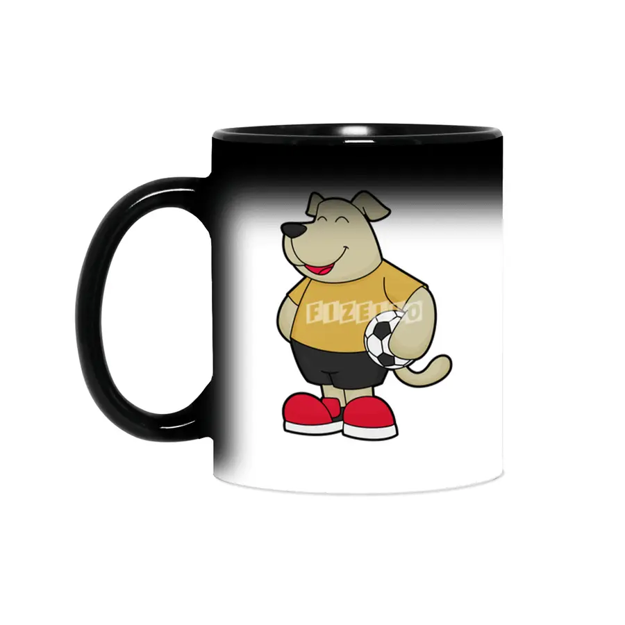Dog as Soccer player with Soccer ball Sihirli Kupa