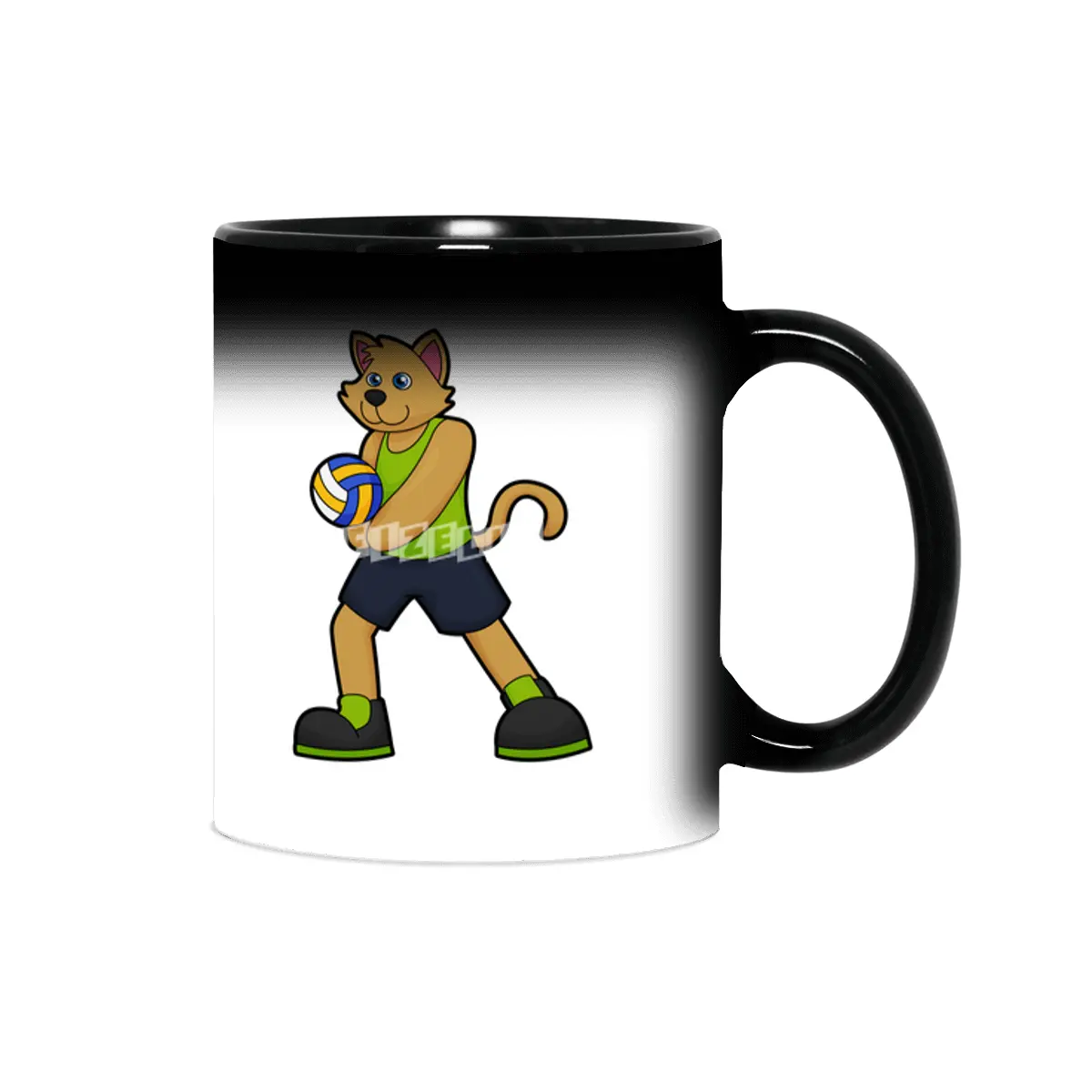 Dog as Volleyball player with Volleyball Sihirli Kupa