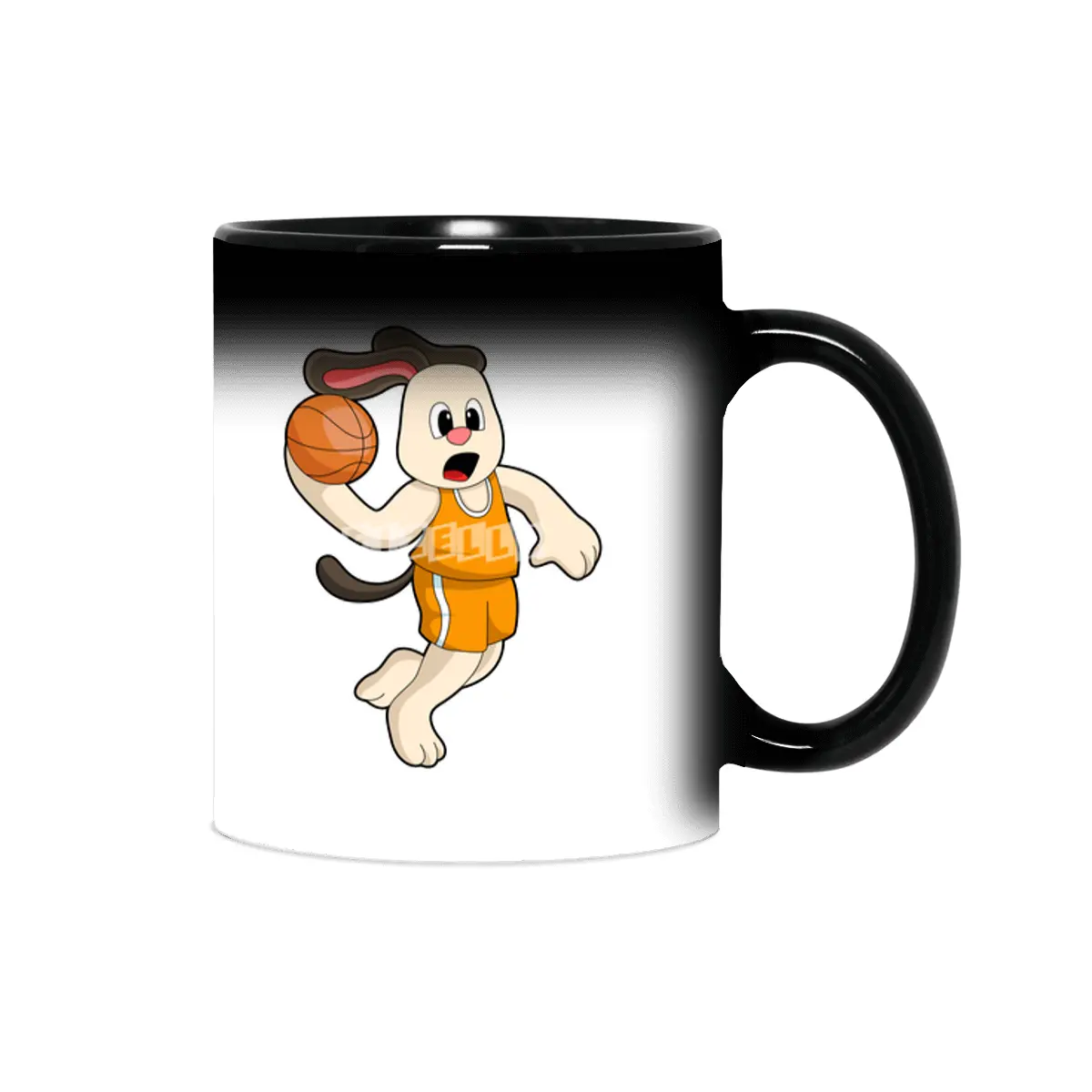 Dog at Basketball Sports Sihirli Kupa