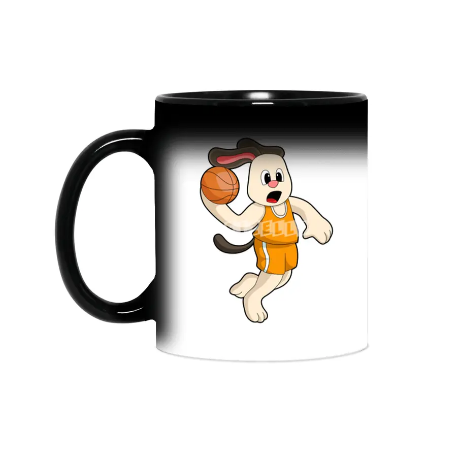 Dog at Basketball Sports Sihirli Kupa