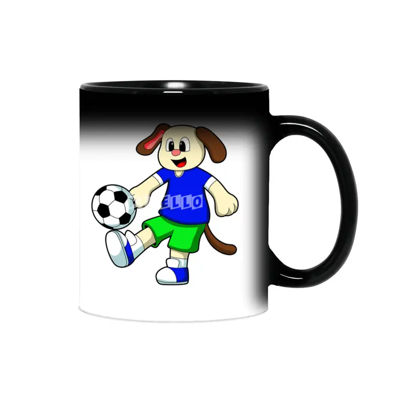 Dog at Sports with Soccer Sihirli Kupa