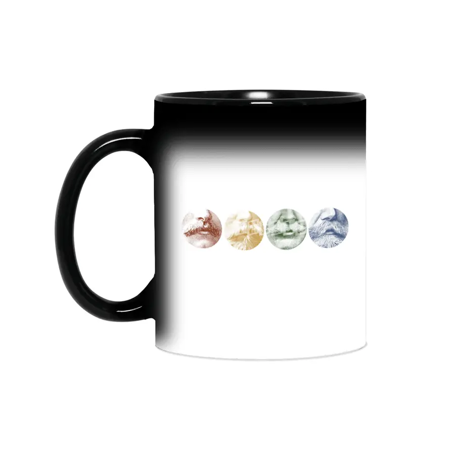 Mustache Rainbow Sihirli Kupa