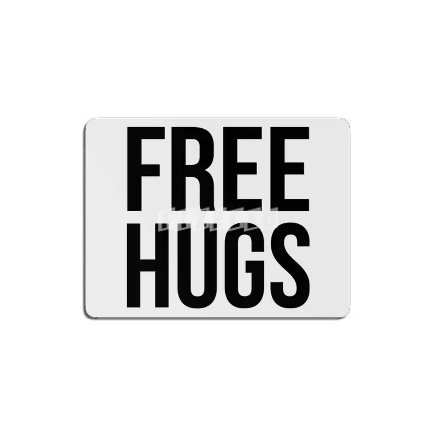 FREE HUGS MDF Tablo