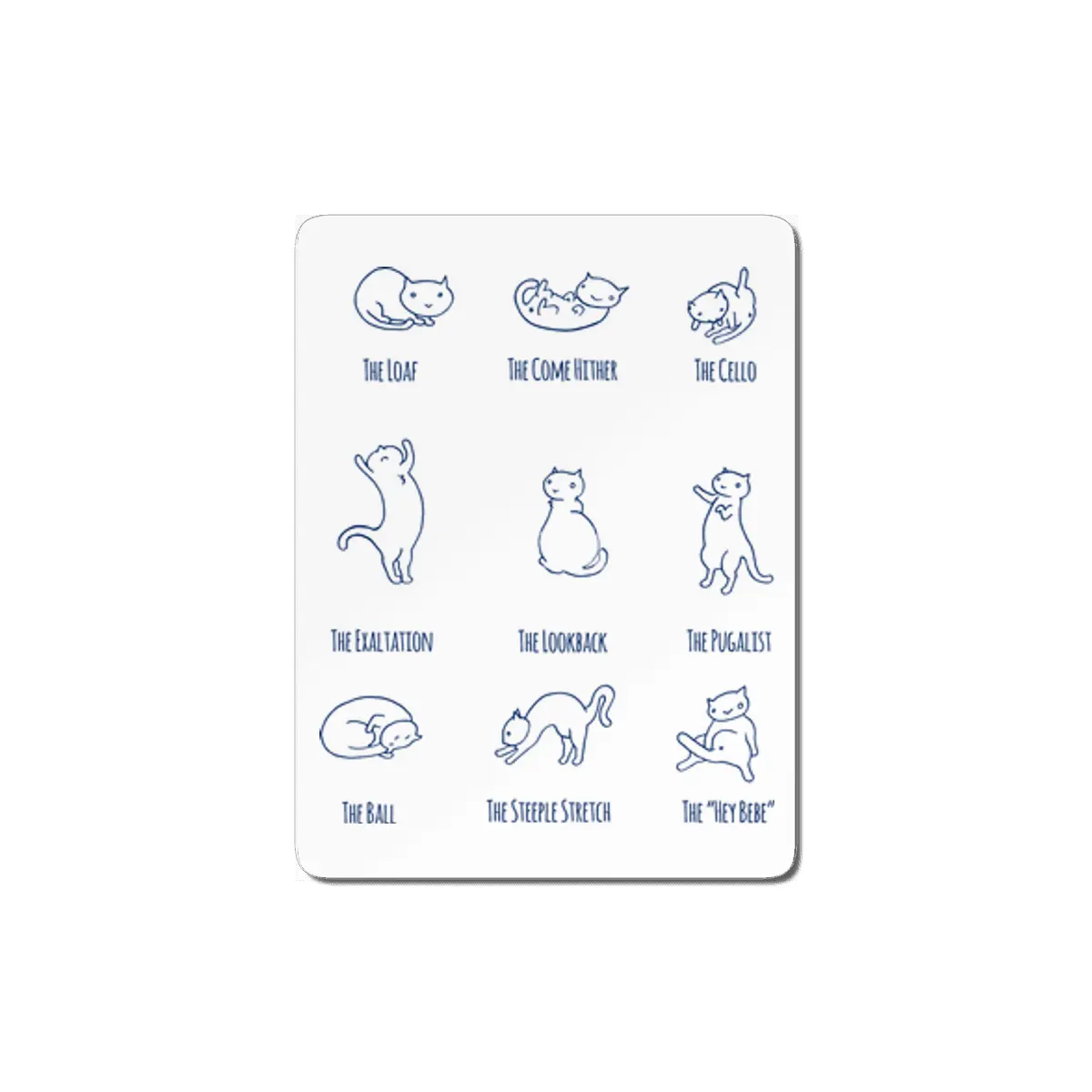 Cat Positions MDF Tablo