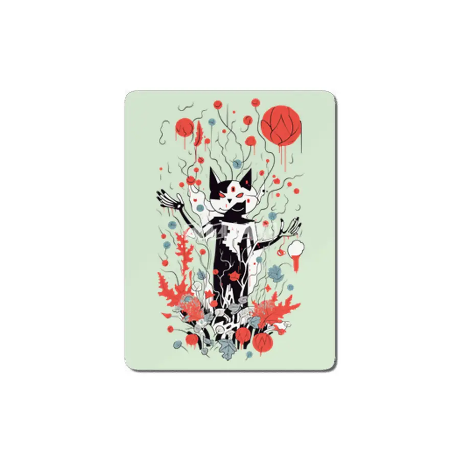 Abstract Cat MDF Tablo