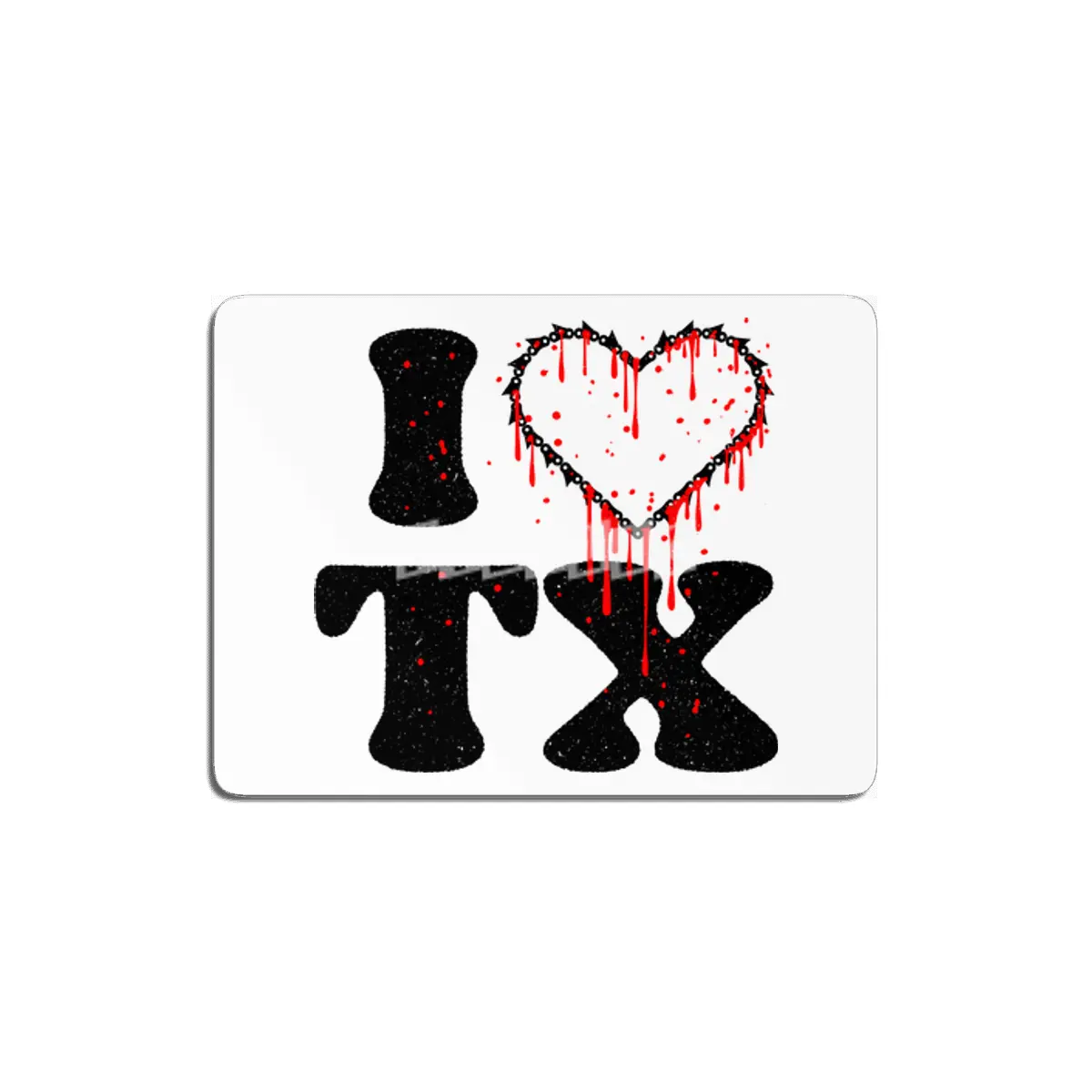 I love tx chainsaw heart MDF Tablo