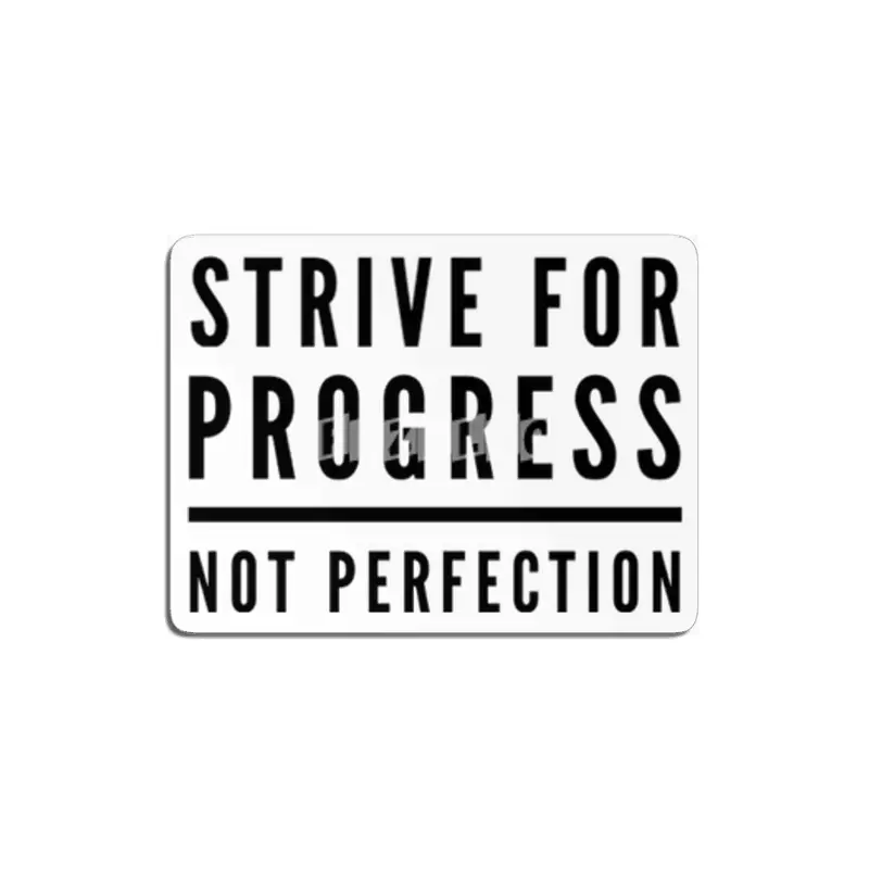Strive For Progress, Not Perfection MDF Tablo