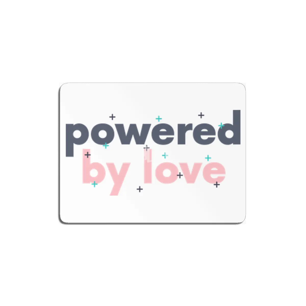 Yoga quotes Shirt Powered by love pink MDF Tablo