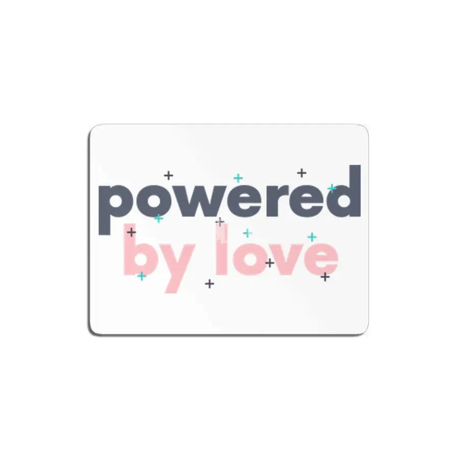 Yoga quotes Shirt Powered by love pink MDF Tablo