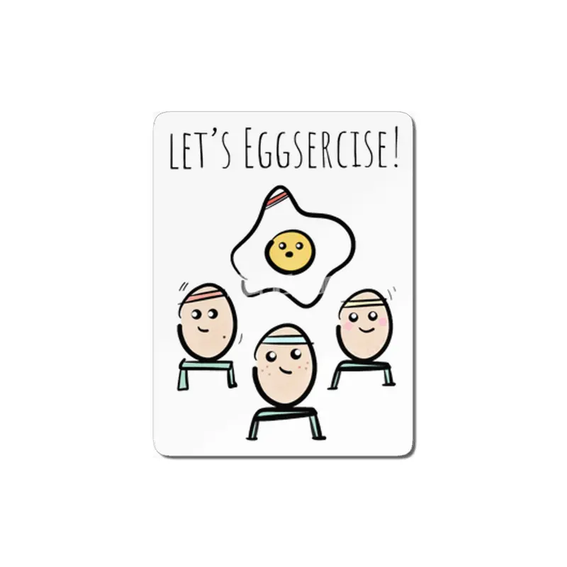 Let's Eggsercise! MDF Tablo